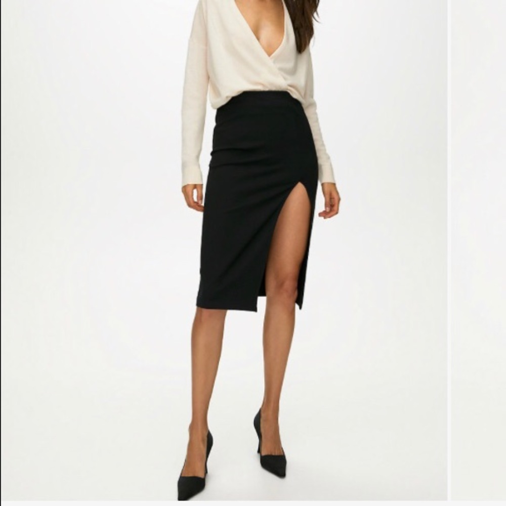 Babaton slit pencil skirt